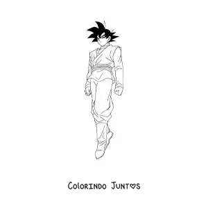 Desenho para colorir do Goku Black