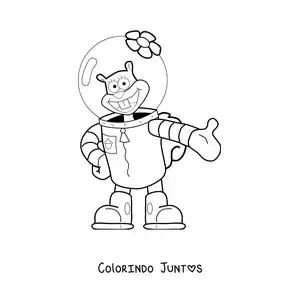 Desenho para colorir da Sandy