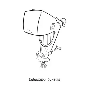 Desenho para colorir da Pérola sorrindo