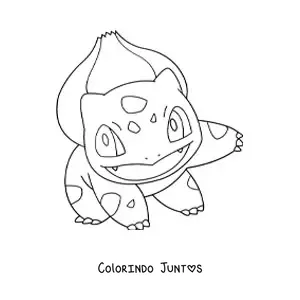 Desenho para colorir do pokémon Bulbasaur