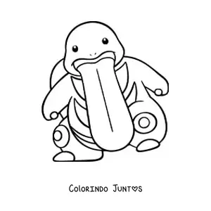 Desenho para colorir do pokémon Lickilicky