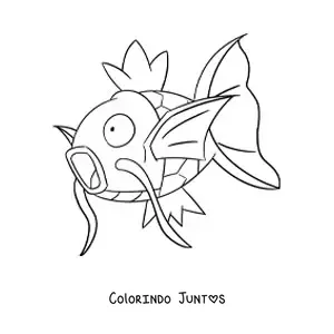 Desenho para colorir do pokémon Magikarp