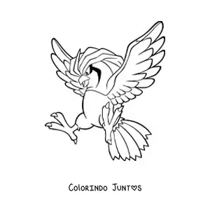 Desenho para colorir do pokémon Pidgeotto