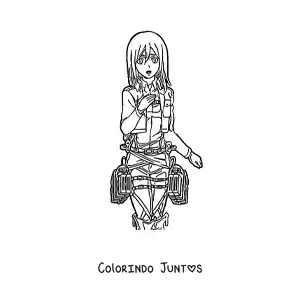Desenho para colorir da Historia Reiss de Attack On Titan