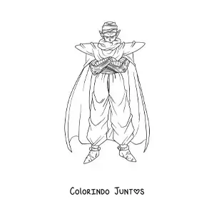 Desenho para colorir do Piccolo de Dragon Ball