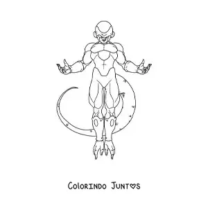 Desenho para colorir do Freeza de Dragon Ball