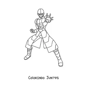 Desenho para colorir do Hit de Dragon Ball