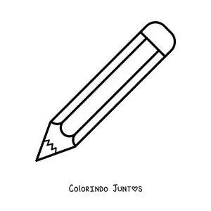 Desenho para colorir de um lápis simples
