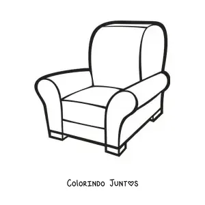 Desenho para colorir de poltrona