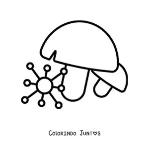 Desenho para colorir do reino fungi
