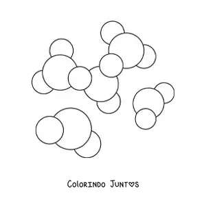 Desenho para colorir das enzimas