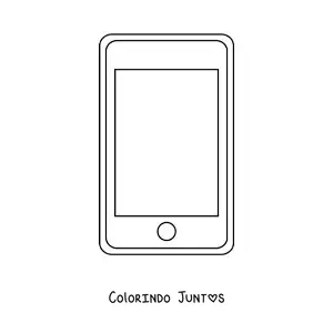 Desenho para colorir de um telefone moderno