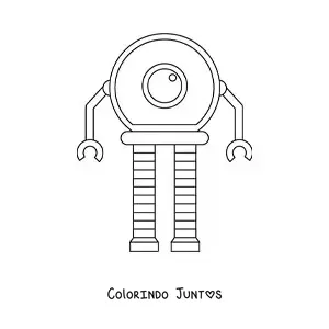 Desenho para colorir de um robo