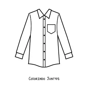 Desenho para colorir de uma camisa