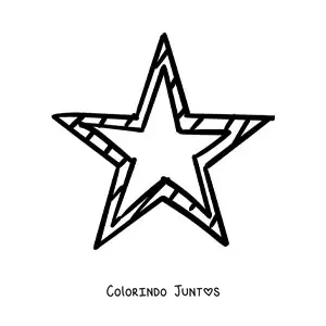 Desenho para colorir de uma estrela