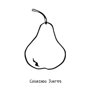 Desenho para colorir de uma pera