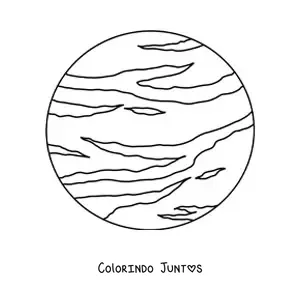 Desenho para colorir do planeta Netuno