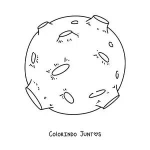 Desenho para colorir da Lua