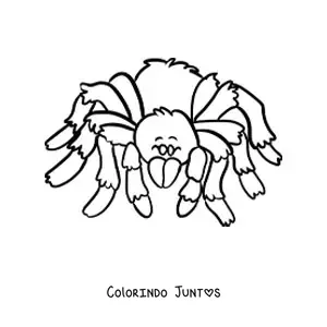 Desenho para colorir de uma aranha do deserto