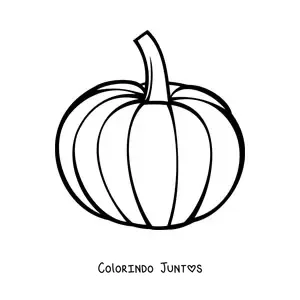 Desenho para colorir de uma abóbora grande