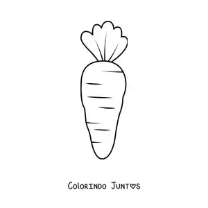 Desenho para colorir de uma cenoura