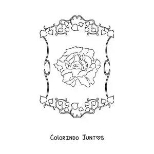Desenho para colorir de uma alface realista