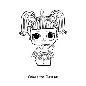 Desenho para colorir de L.O.L. Surprise Unicorn
