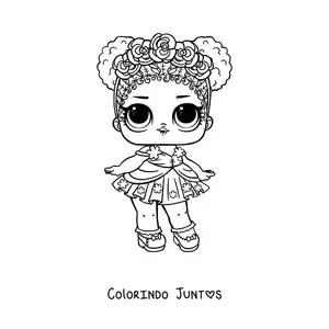 Desenho para colorir de L.O.L. Surprise Flower Child