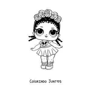 Desenho para colorir de L.O.L. Surprise Coconut Qt