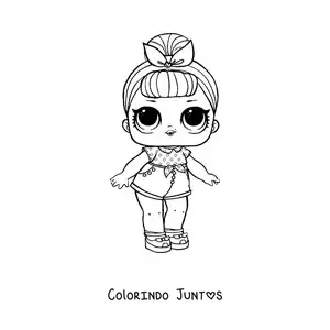 Desenho para colorir de L.O.L. Surprise BB Bop