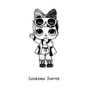Desenho para colorir de L.O.L. Surprise Snuggle Babe
