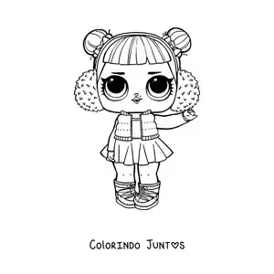 Desenho para colorir de L.O.L. Surprise Snow Angel