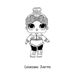 Desenho para colorir de L.O.L. Surprise Cozy Babe