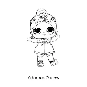 Desenho para colorir de L.O.L. Surprise Can Do Baby