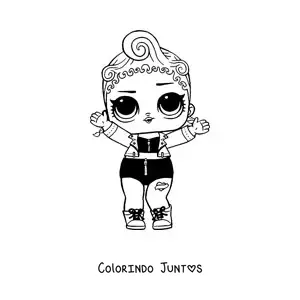 Desenho para colorir de L.O.L. Surprise Pink Baby
