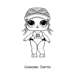 Desenho para colorir de L.O.L. Surprise Spike