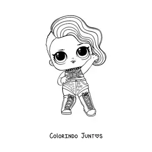 Desenho para colorir de L.O.L. Surprise Cheeky Babe