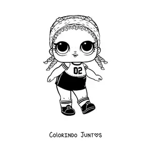 Desenho para colorir de L.O.L. Surprise Kicks