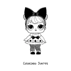 Desenho para colorir de L.O.L. Surprise Curious Qt