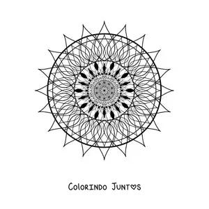 Desenho para colorir de mandala reiki