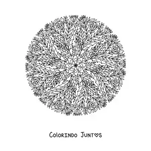 Desenho para colorir de mandala de Natal para adultos