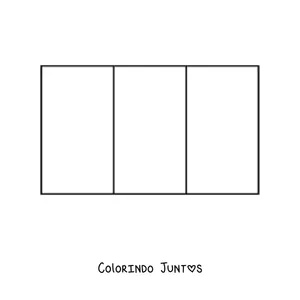 Desenho para colorir da bandeira da França horizontal