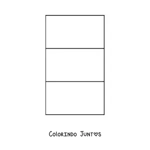 Desenho para colorir da bandeira da França vertical