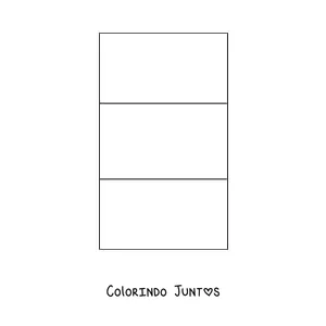 Desenho para colorir da bandeira da Itália vertical