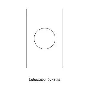 Desenho para colorir da bandeira do Japão vertical
