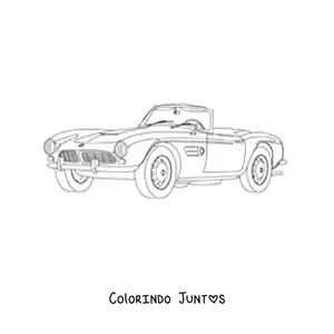 Desenho para colorir de um BMW 507 Roadster