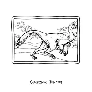 Desenho para colorir de khaan carnívoro realista