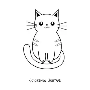 Desenho para colorir de gato