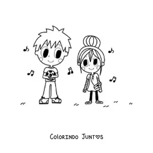 Desenho para colorir de dupla de jogadores de futebol