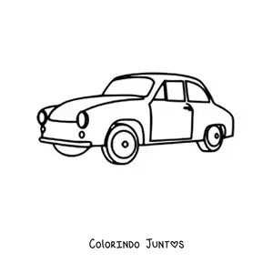 Desenho para colorir de um carro